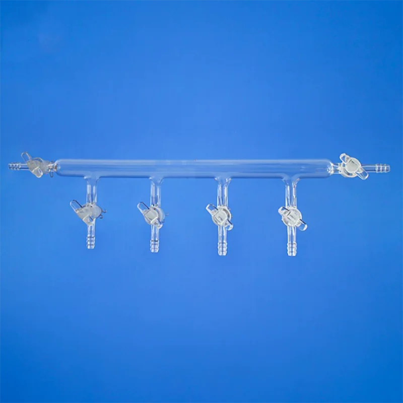1PCS Single row tube vacuum gas distributor standard glass interchangeable section 4/5/6 section door