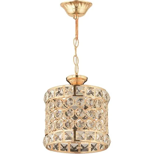 

AVONNI AV-65240-1S Yellow Plated Modern Chandelier E27 Metal Crystal 17cm