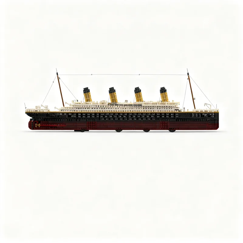 9718pcs MOC Creator Creator Expert - Pimp Up My Titanic Model Building Blocks Christmas Gift Toys Architecture 3D Assemble DIY