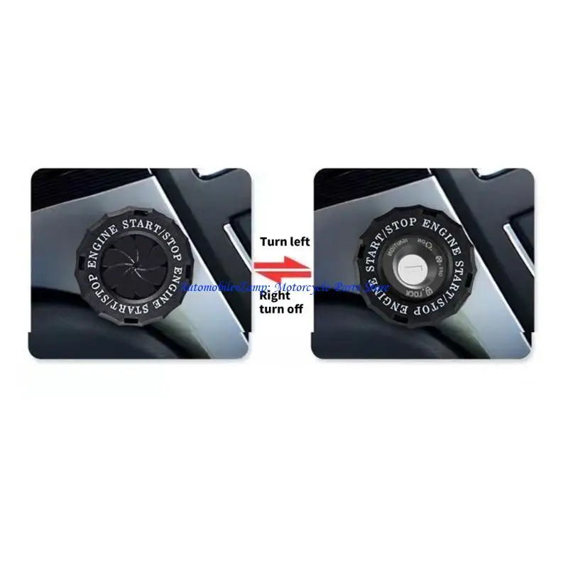 H7BD ABS Rotating Cap For Car And Motorcycle Start Button Fit Most Models Without Modification