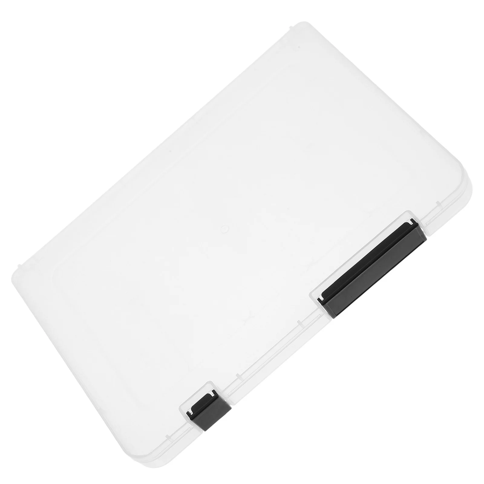 

A5 Document Box Clear Plastic Organizer with Lid for Scrapbook Paper Holder Office Supplies Files Magazine Holder Container