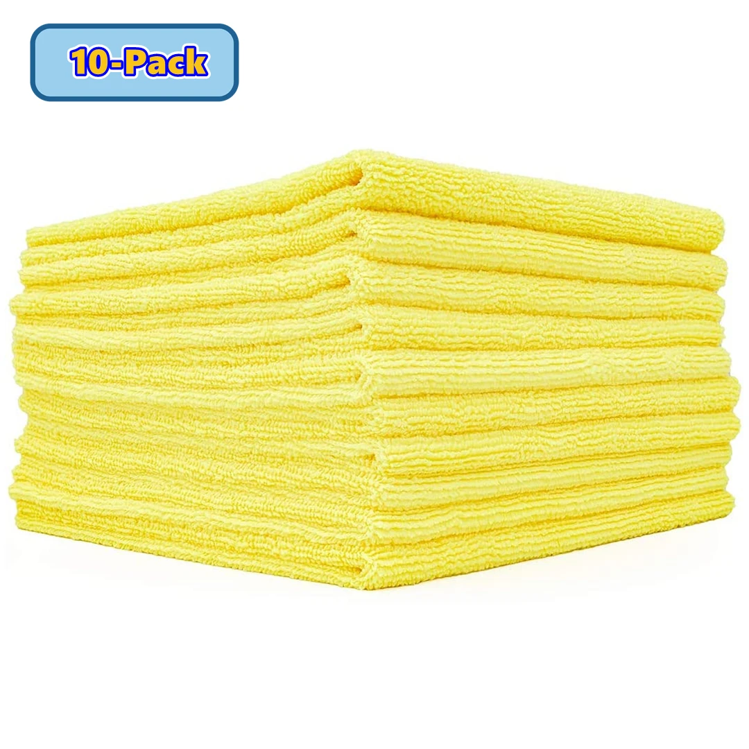 10 STKS randloze Microfiber Auto Cleaning Handdoeken Multifunctionele Auto Detaillering Handdoek Automotive Wassen droge Doek