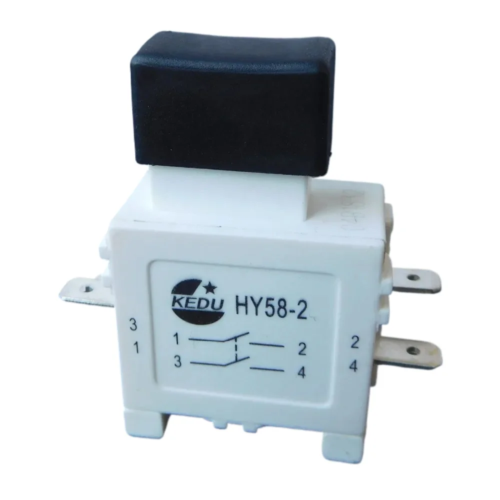 

2 Normal Open NO HY58-2 16/19A 250/127V 4Pins Electric Power Tool Pushbutton Trigger Switch with Brake