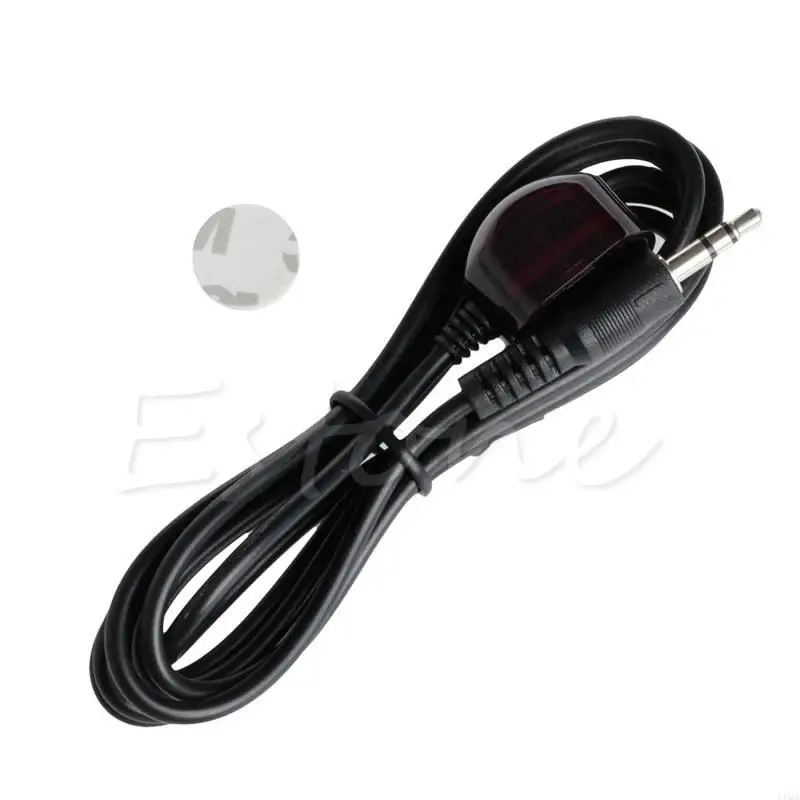 41QA 1Pc 38Khz Blaster Remote Control Receiver 150cm Extender Extension Cable 3.5mm Black with Adhesive Tape