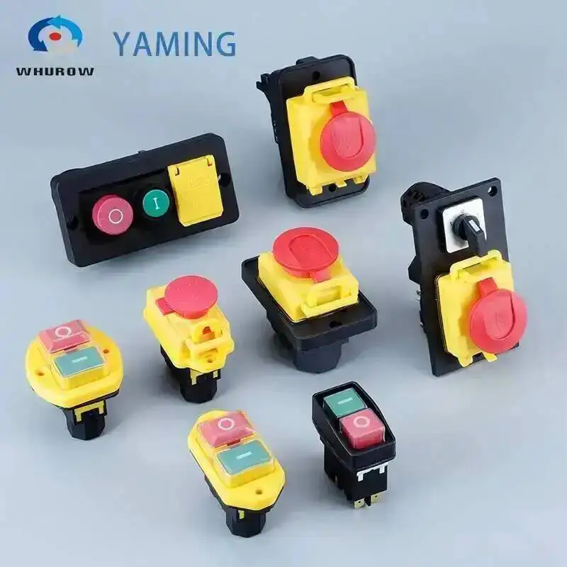 YCZ Series Electromagnetic Push Button Switch Magnetic Slicer Undervoltage Protection Power Start KLD 220V