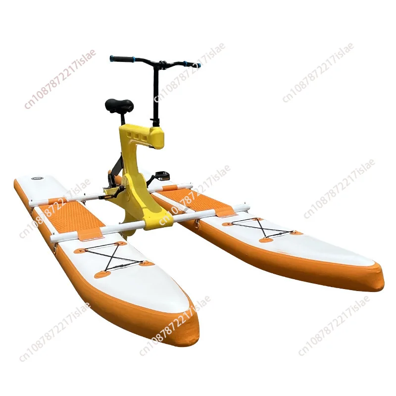 

Single Water Bike Inflatable Pontoon Water Bike Recreational Wading Bike One Person Pedal Bicycle For Water Sports