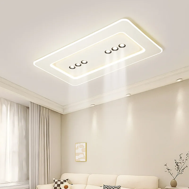 Cream Style Simple Ceiling Lamp Living Dining Room Minimalist with Spotlight Intelligent Voice Bedroom Study Cafes Ceiling Light