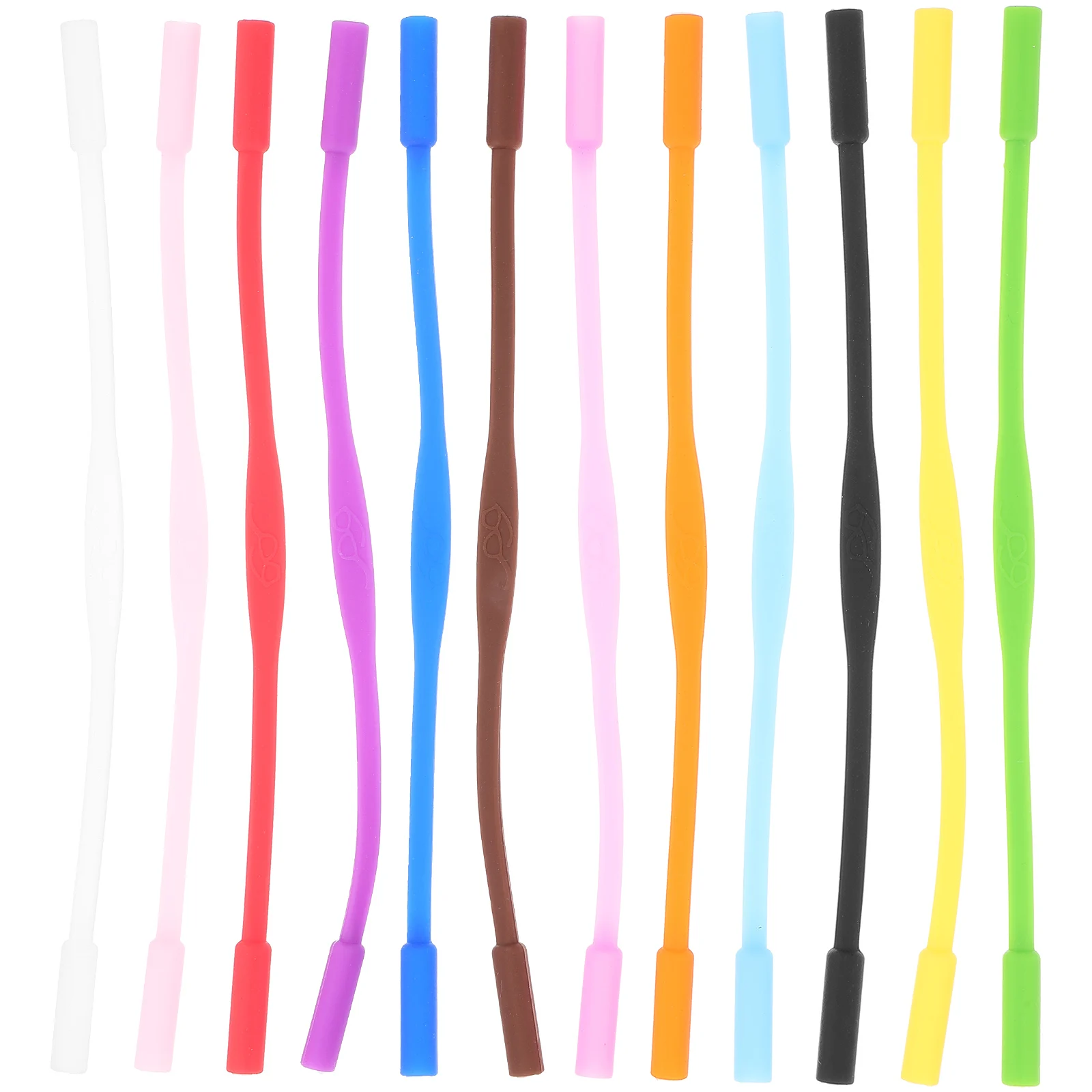 

12 Pcs Glasses Rope Kids Holder Silica Gel Nonslip Strap Sports Running Swimming Gymnastics Outdoor Eyewear Retainer Anti Skid