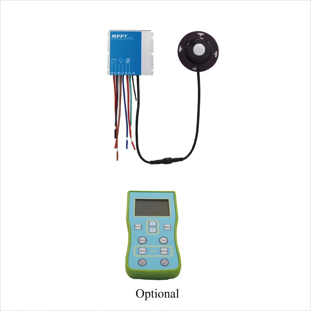 8A 12V MPPT Solar Charge Controller Waterproof with PIR Motion Sensor for Street Light Lamp