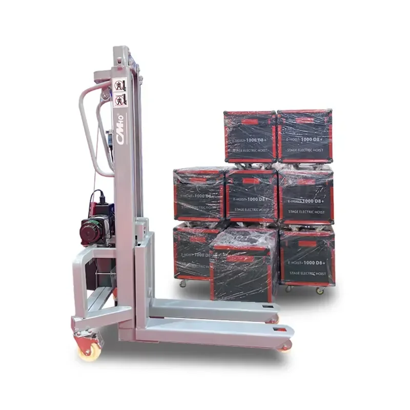 MAF Stage Specific Mini Forklift Stacker Semi Electric Pallet Stacker 300kg Mini Electric Stacker Mini Electric Lifter 1600mm
