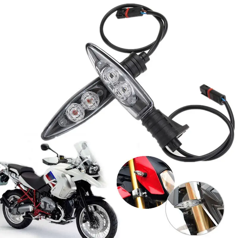 

1 Pair Motorcycle LED Turn Signal Light Front Indicator Blinker Lamp For BMW S1000RR R1200GS F800