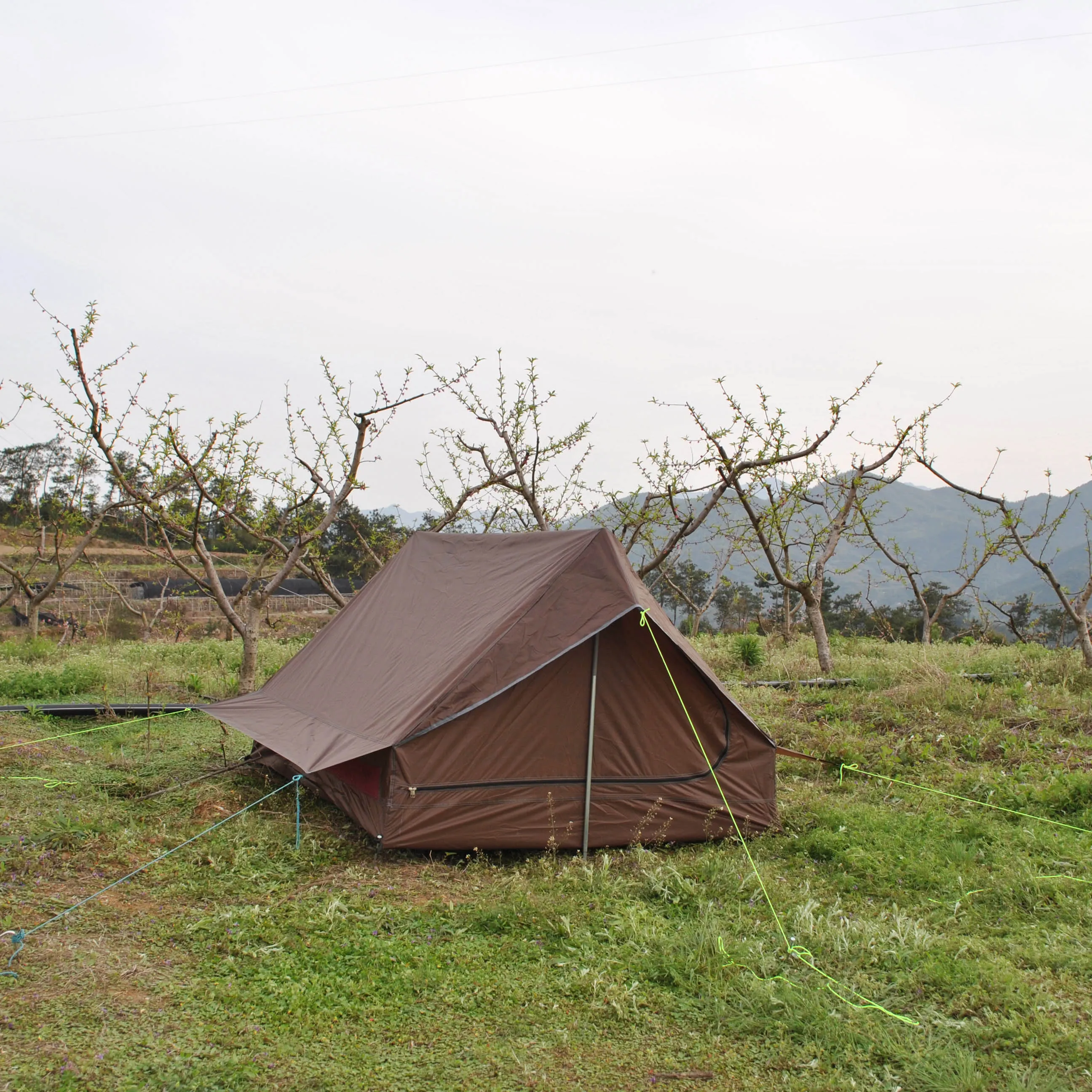 Imagem -04 - Ultraleve Outdoor a Barraca Frame Camping Rodless Caminhadas Tent Impermeável Pessoa Czx607 Único