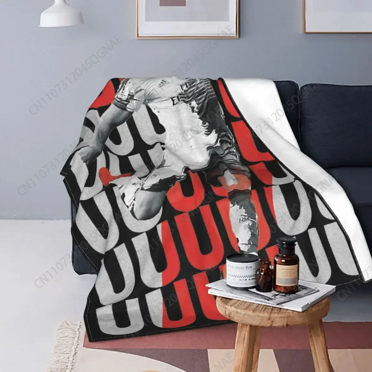 Siuuuuuu Cristiano Ronaldo Cr7 Football Fuzzy Blankets Awesome Throw Blanket For Sofa Bedding Lounge Plush Thin Quilt