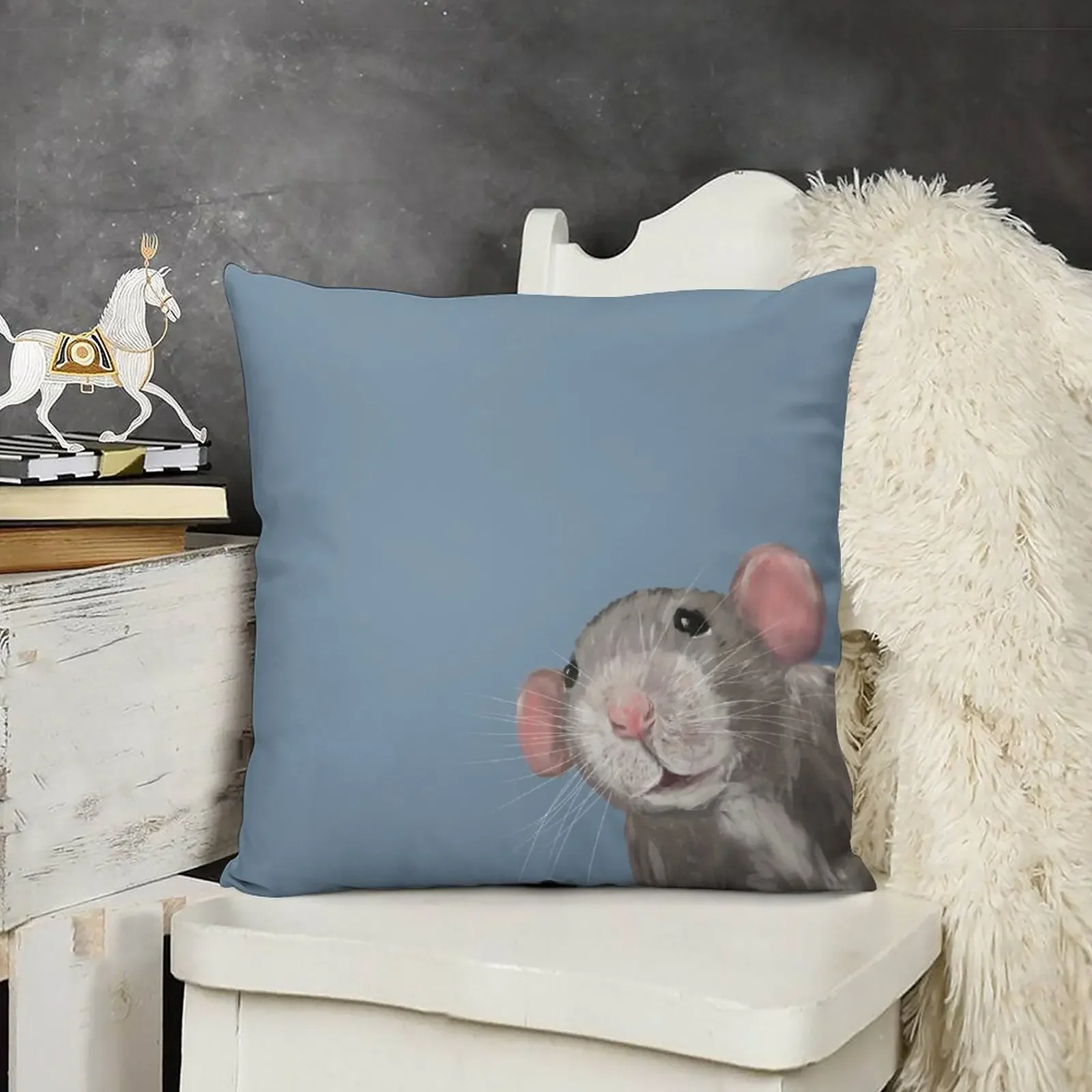 

The Peeking Rat Throw Pillow luxury throw pillow covers pillowcases for sofa cushions pillow