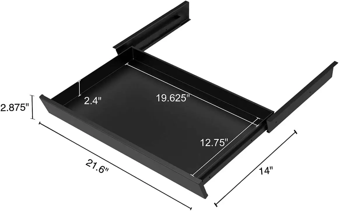 Desk Drawer Storage Organizer for Standing Desks,Requires 14