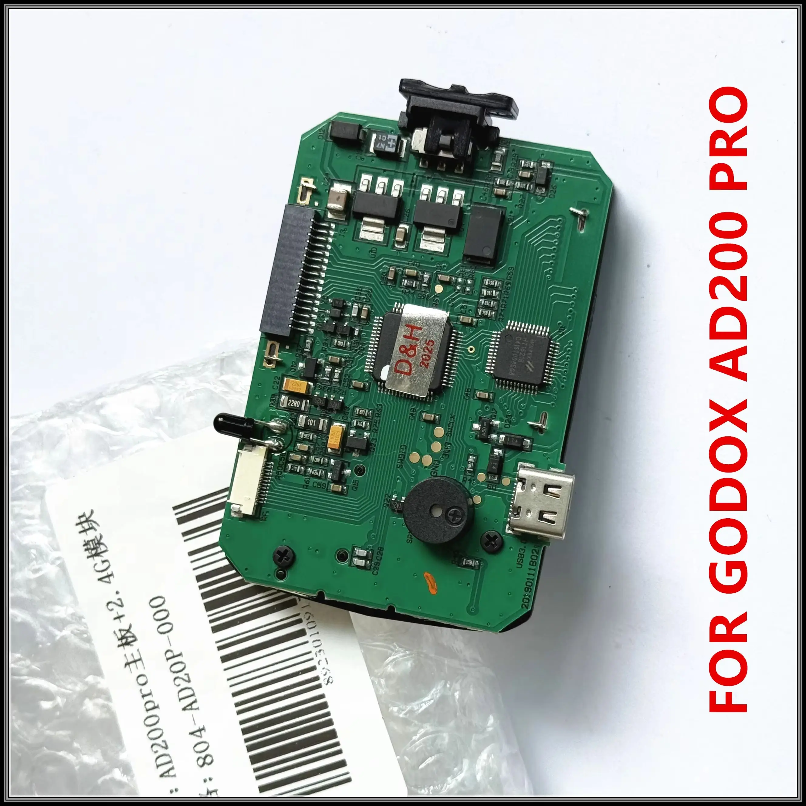 

For Godox NEW Original AD200 Pro AD200Pro Back Control ASSY Mainboard With LCD Screen + Button + Rubber Flash Part