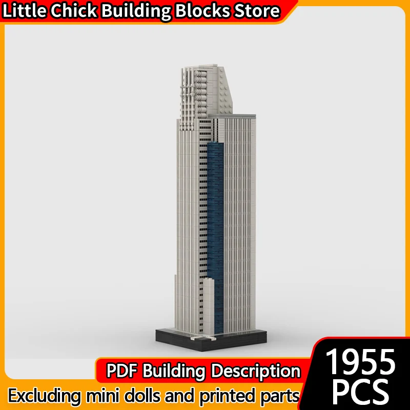 

Модель City Street View MOC, строительные кирпичи, офисная башня, здание, модульная технология, детские праздничные подарки, сборные игрушки, костюм