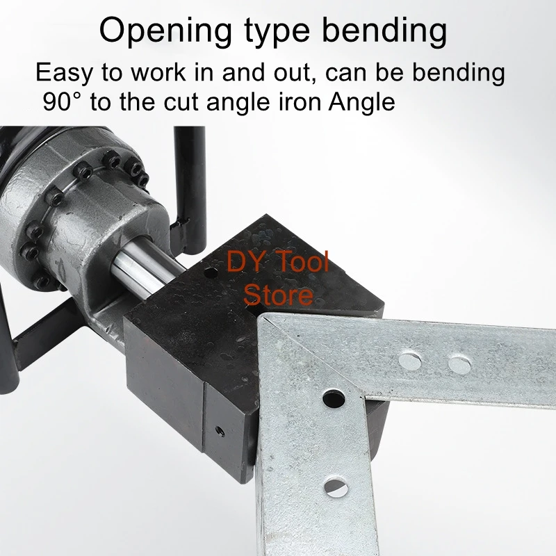 Electric hydraulic angle steel bending machine JP60 angle iron bending angle plug-in bending bar copper aluminum