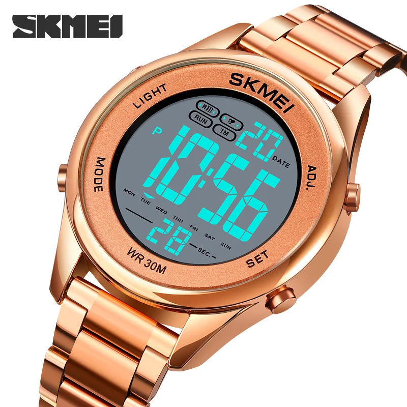 

Men Watches Count Down LED Digital Watches Calendar Week Display Quartz Watch Alarm Clock Male SKMEI Wristwatch reloj hombre