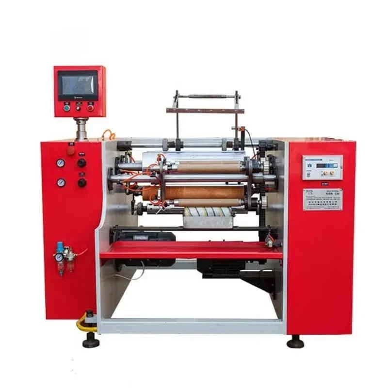 Eco-Friendly Semi Automatic 3 Shaft Household Aluminium Foil Rolg Rewinding Packaging Hinery