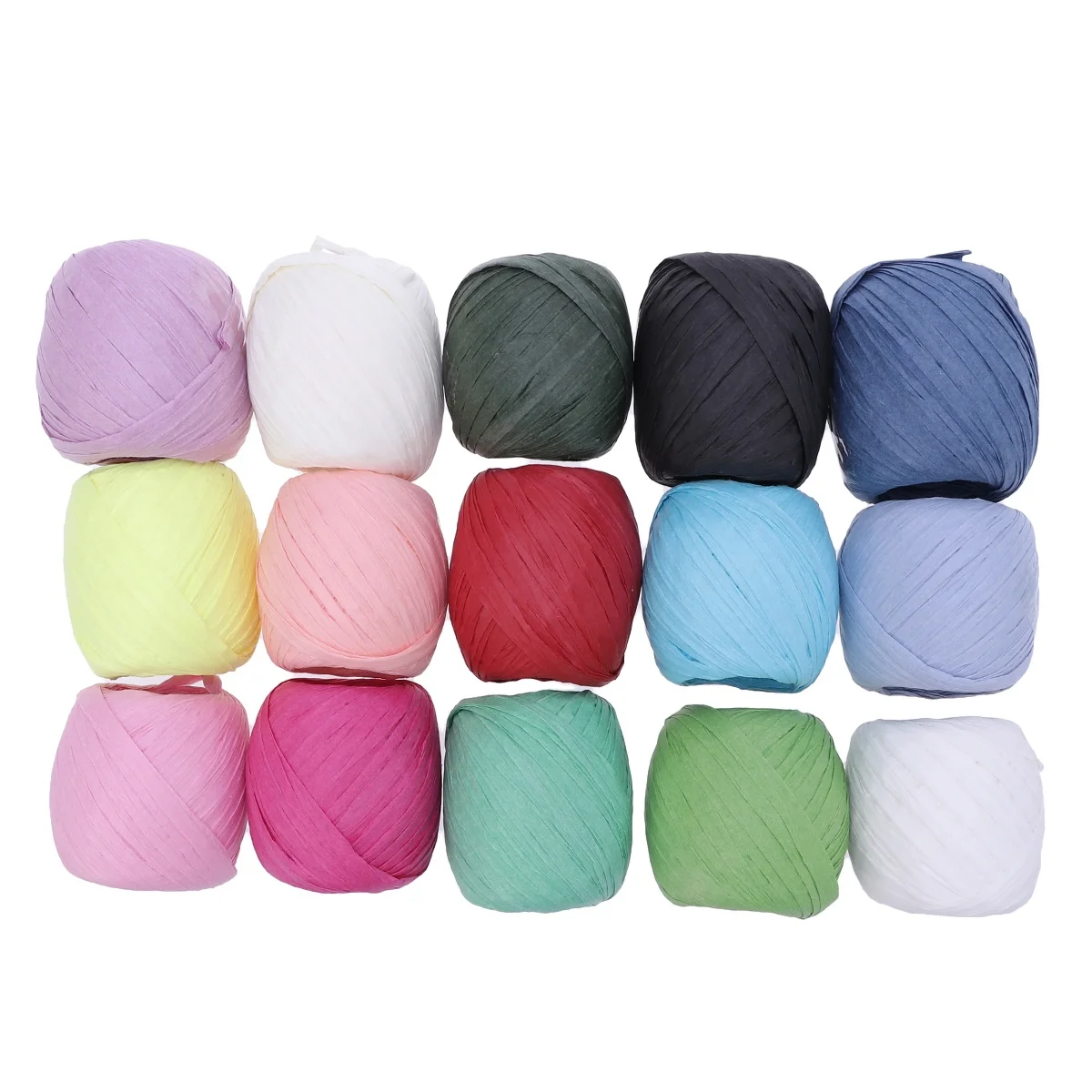 

15PCS Colorful Paper Rope Twine Handmade EcoFriendly Kids Teaching Tool Green Decor Bundling Craft String Lattice