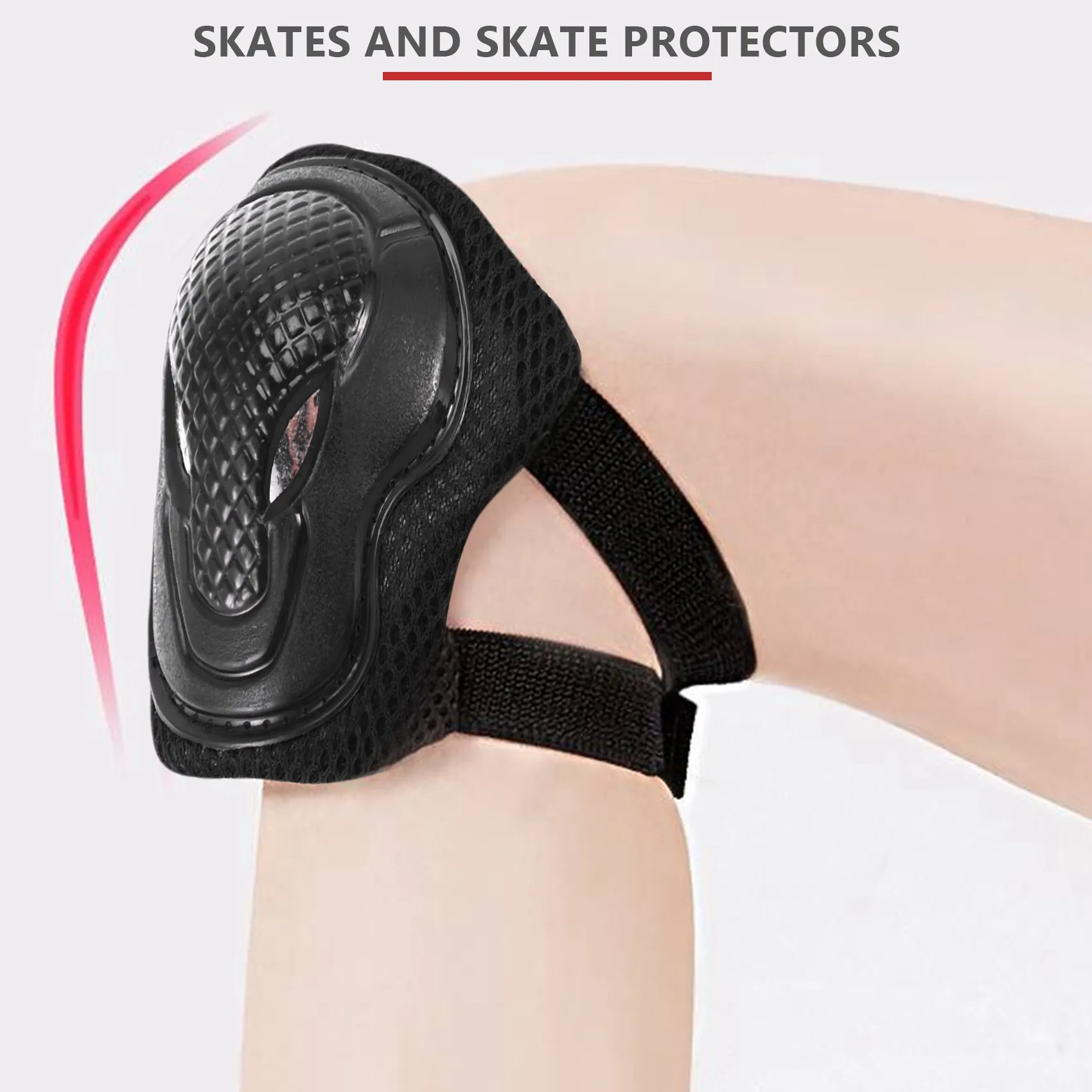 Guard Knee Pads and Elbow Pads Support Protection Safety Protective Pads Set for Adult Skate Protective Gear