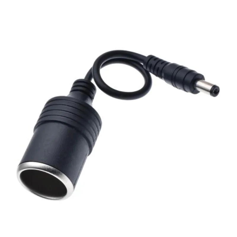 High Quality 12V Female Car Cigarette Lighter Socket Plug Connector Charger Cable Adapter DC 5.5 * 2.1mm 5A Amper image 4