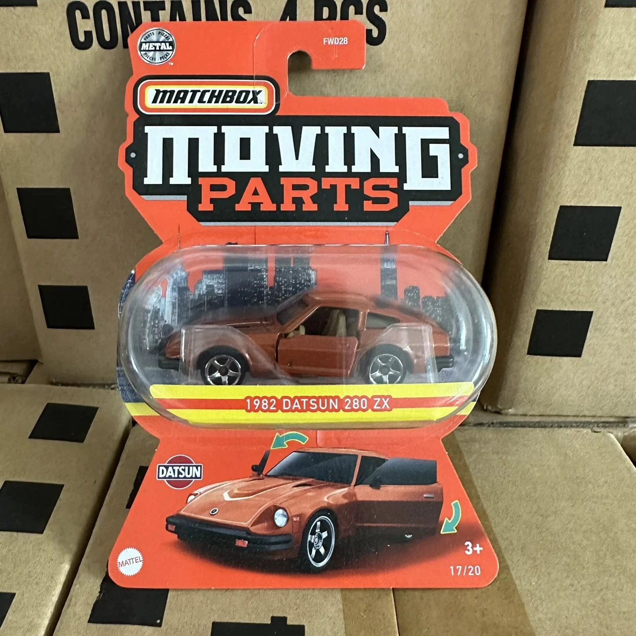 Matchbox Moving Parts Diecast Alloy Car Model Openable Doors 1:64 1982 Datsun 208 Zx Toy Collection Children Gifts Metal Vehicle