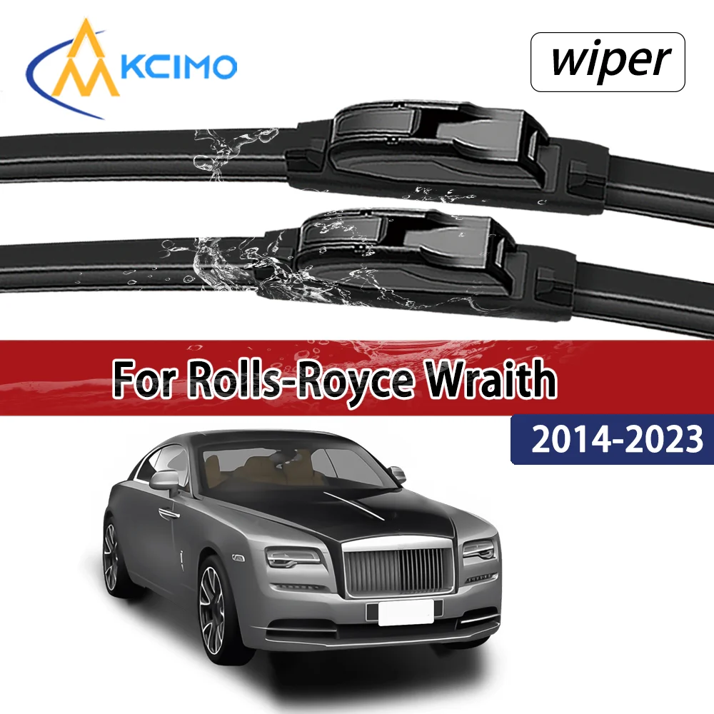 For Rolls-Royce Wraith 2014–2023 2015 2016 Compatible Durable Silent Front Wiper Blades Car Windscreen Auto Window Accessories