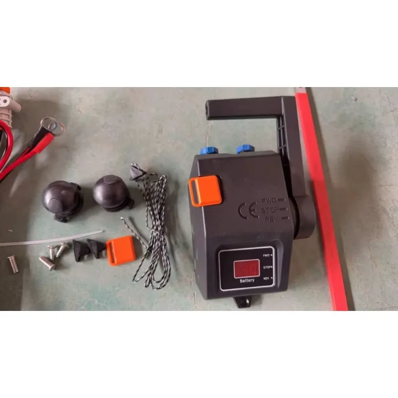 Lightweight Aluminum 12V 24V High Efficiency Hybrid Electric Motor with One-button Stop for Pedal Drive Fishing Kayak