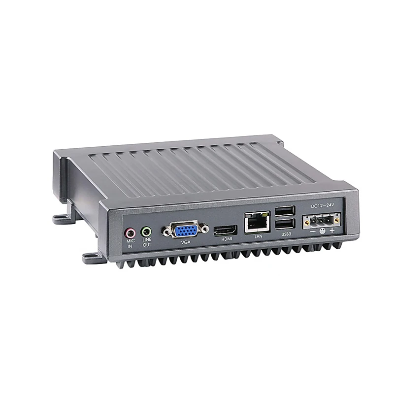 Automotive, shockproof, rugged J1900 rugged fanless industrial computer case