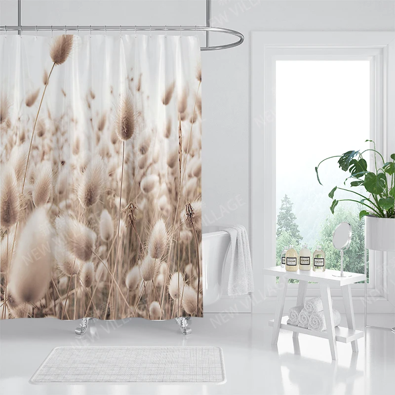 Waterproof fabric shower curtains Bathroom curtain accessories 180x200 Bath curtain for shower 240*200 nordic boho decoration