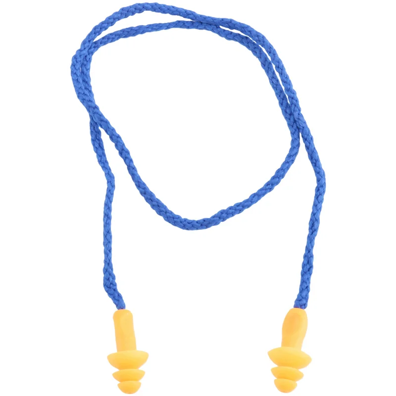 AS62 300 زوجًا سدادات أذن ملفوفة بشكل فردي وغير سامة من السيليكون الناعم قابلة لإعادة الاستخدام لحماية السمع سدادات أذن مطاطية