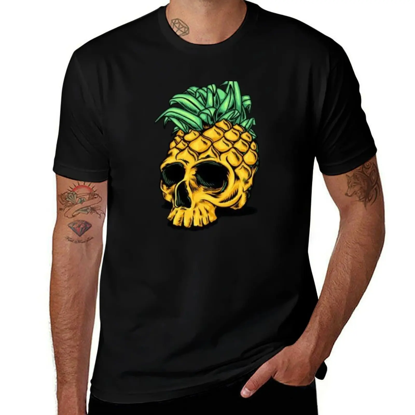 

PUNK SKULL PINEAPPLE T-Shirt Standard Fit Solid Tee Shirt