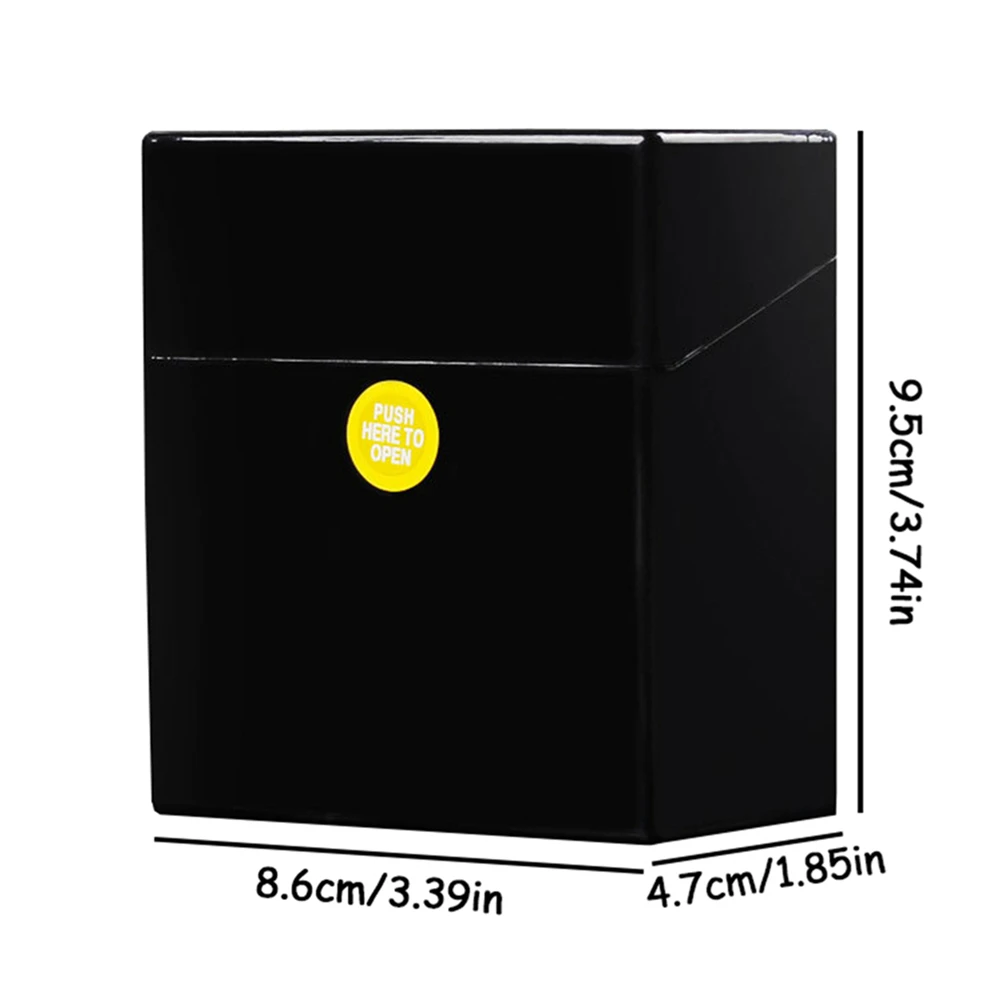 1pc 50 Large Capacity Cigarette Box with Plastic Creative Personality Storage Box Moisture-proof Sealed Male Cigarette Box
