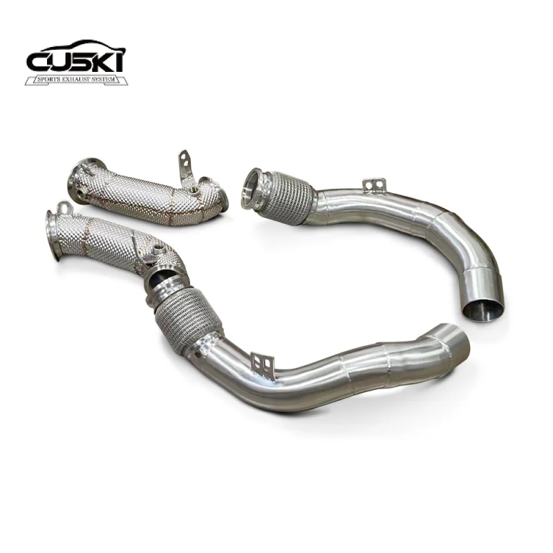 CUSKI Improved Exhaust Performance Car Exhaust Tuning System for BMW M5 F90 4.4T 2018-2023 Stainless Steel Exhaust Downpipe