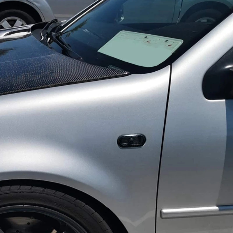 Penutup lampu sein hitam, penanda samping mobil untuk MK4 Golf ,B5/B5.5, 2 buah