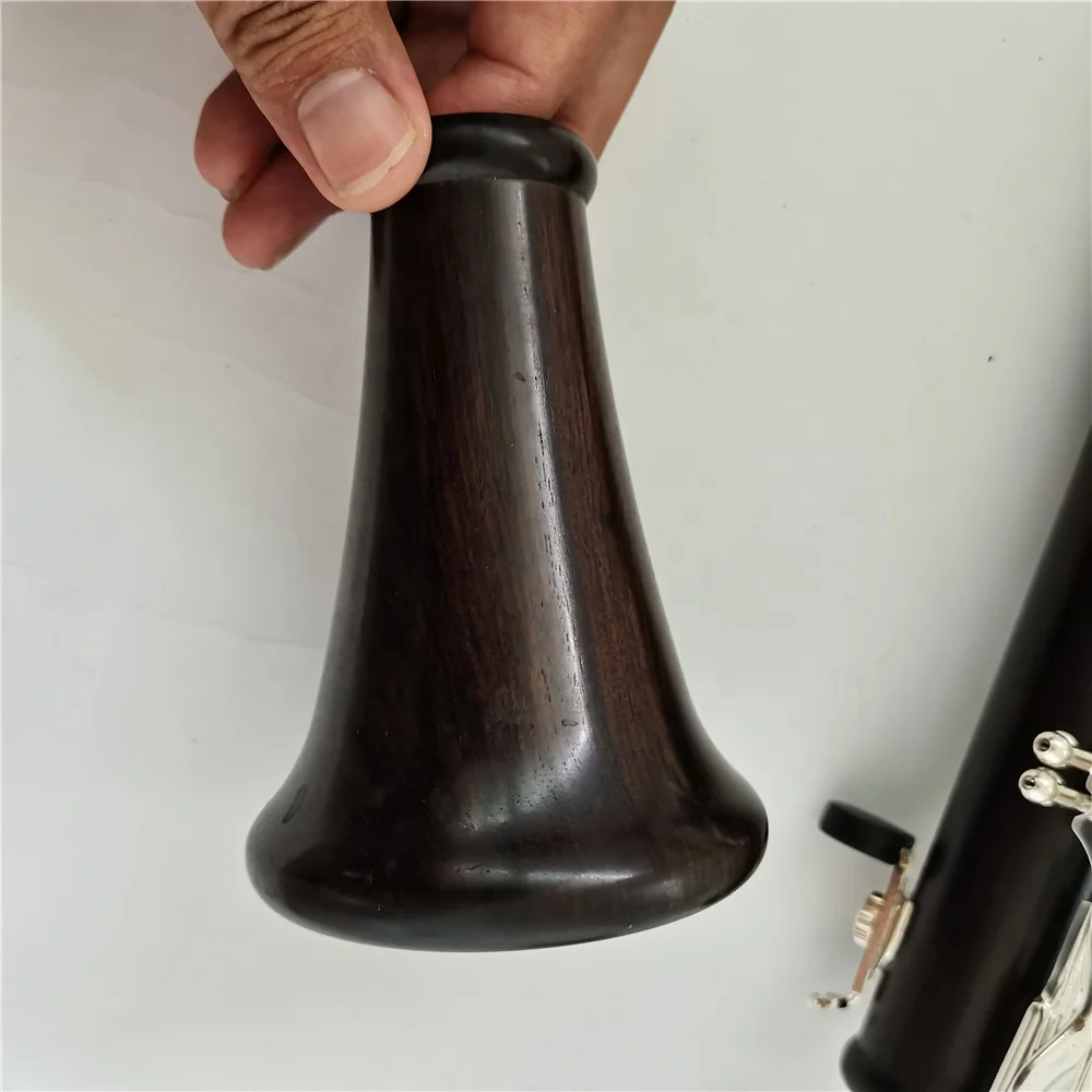 Ebony Wood Material Bb Clarinet with Different Dimension Barrels Professional Clarinet