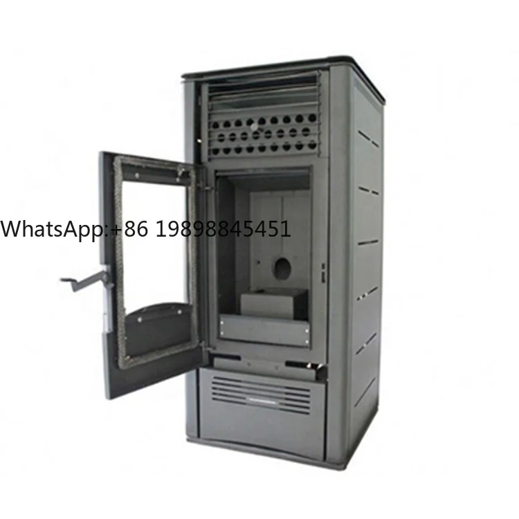 

12-квратная дровяная печь большой бункер с вытяжным вентилятором