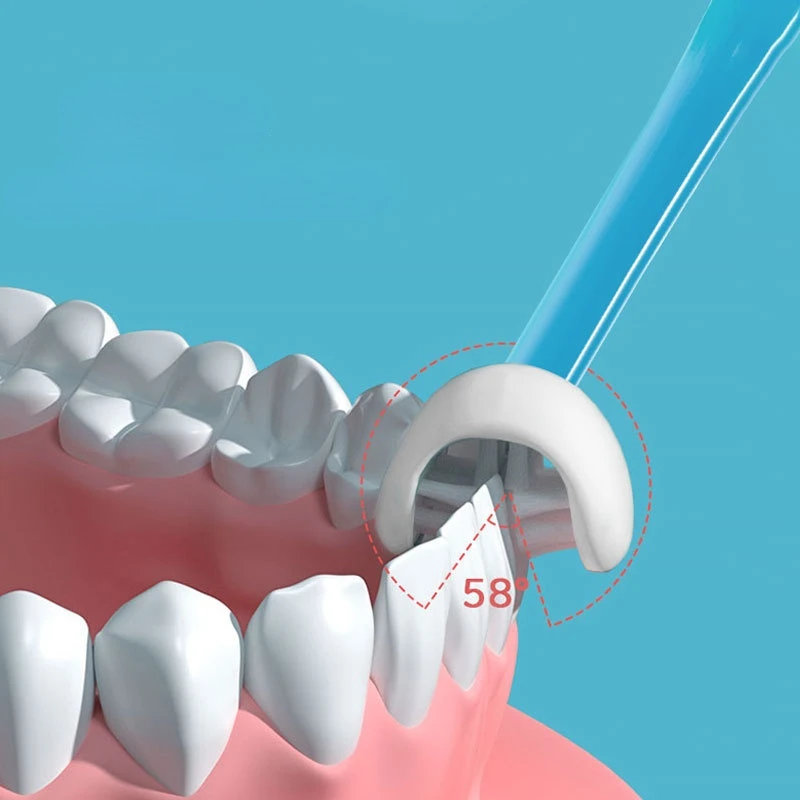 Cepillo de dientes creativo para bebé de 2 a 12 años, cepillo suave de seguridad de tres lados, cuidado de la higiene bucal, cepillos recubiertos de lengua, 1 unidad