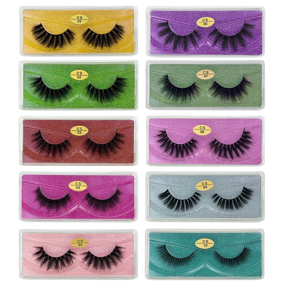 Lashes Bulk Wholesale 10/20/30/50/100 Pairs 3d Mink Lashes Natural False Eyelashes Thick Fake Eyelashes Makeup Fluffy False Lash