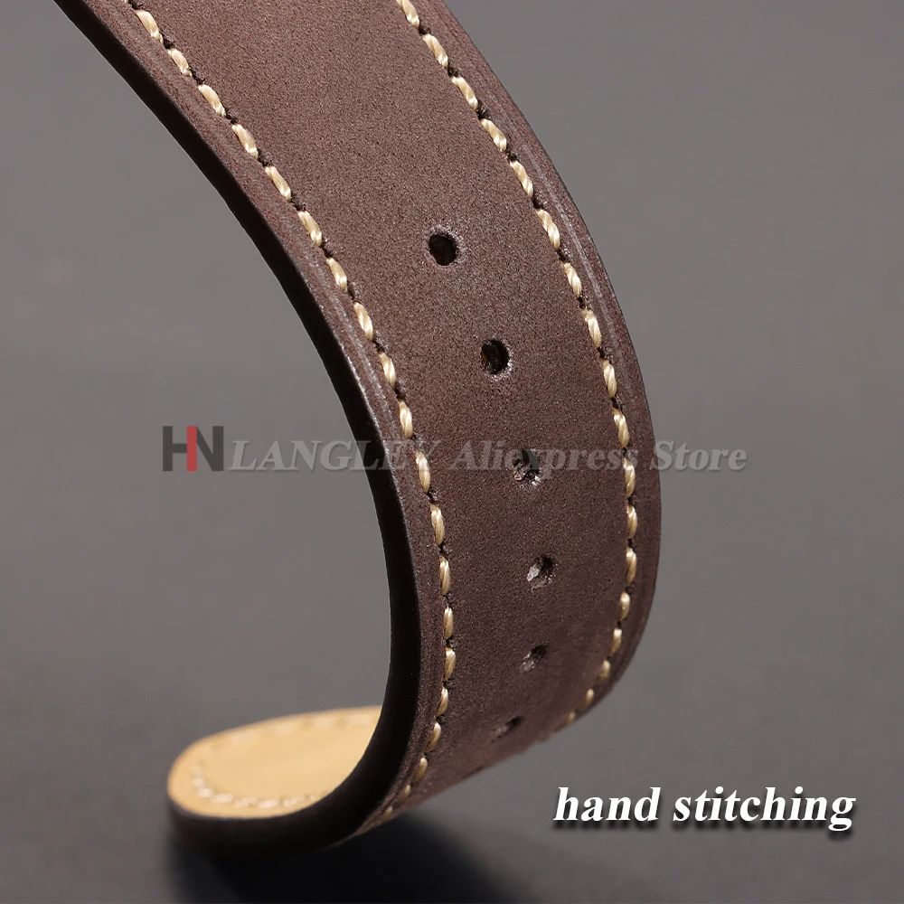 20 mm 22 mm Echtlederarmband für Samsung Galaxy Watch 7/6/5/4 40 44 mm Band Retro Matt Armband für Xiaomi Redmi Watch 3 Lite