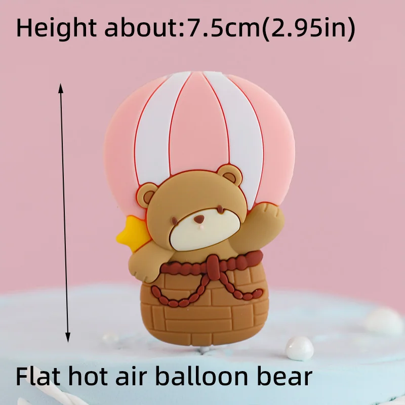 3D-Bär-Kuchenaufsatz für Babyparty und 1. Geburtstag, Party, Junge, Mädchen, Geschlecht offenbaren, Kuchendekorationen, Partyzubehör – Detail 8