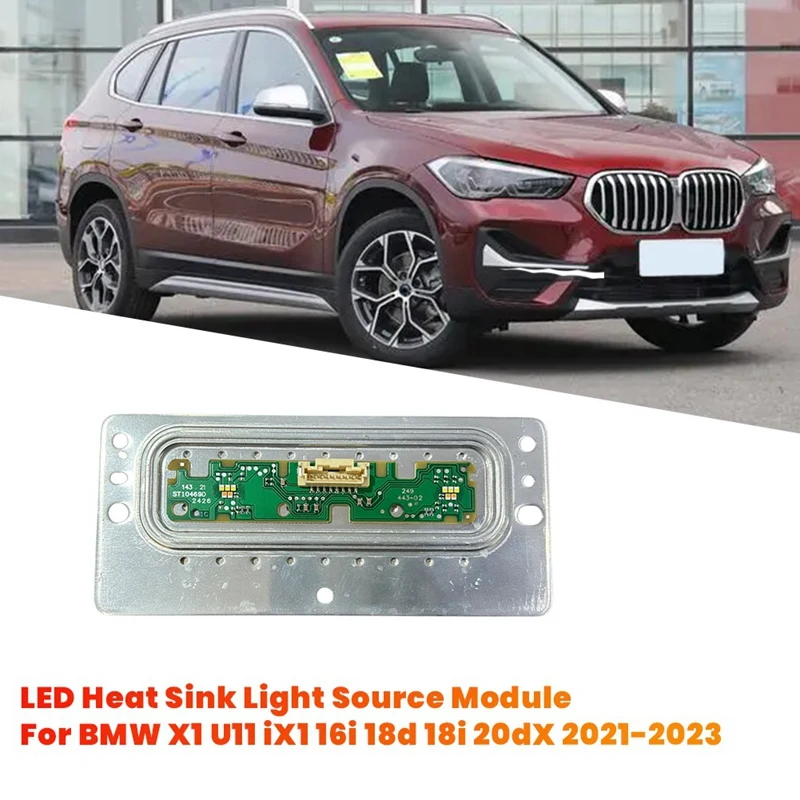 1Pair Headlight LED Heat Sink Light Source Module For BMW X1 U11 IX1 16I 18D 18I 20Dx 2021-2023 63115A64445 63115A64446