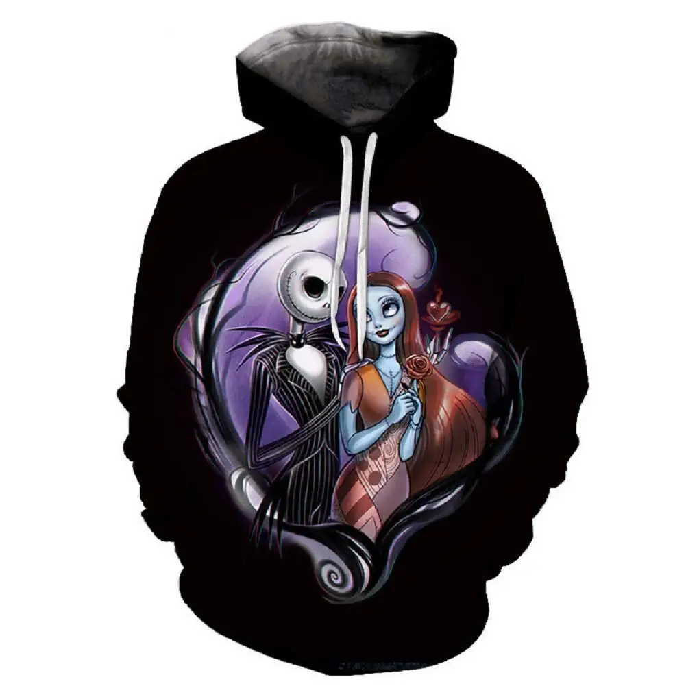 New Autumn Men Hoodie Nightmare Before Christmas Children Pullover Kids Casual Hooded Clothing Boys Girls Fashion Coat with Hat