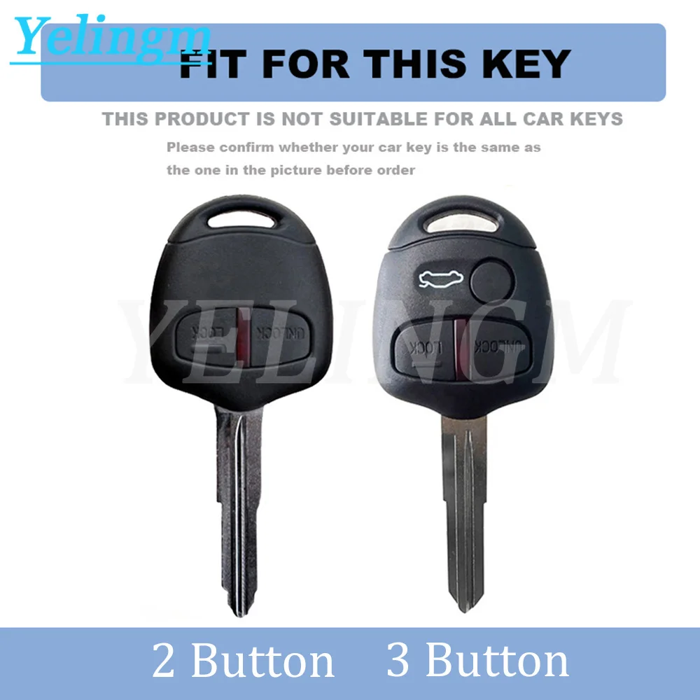 For MITSUBISHI Triton Pajero Outlander ASX Lancer MIT8 Lama 2008-2012 New Tpu 2 3 Button Car Key Case Protector Holder Fit