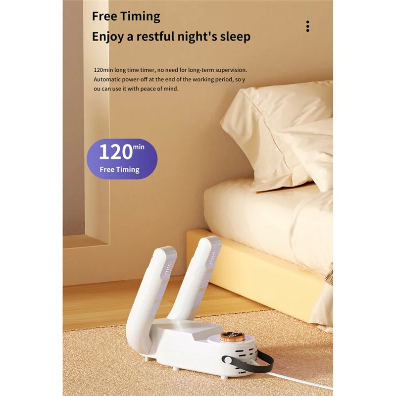 AB43-1 PCS Secador de zapatos eléctrico Secado rápido Desodorante para botas Elimina el olor Enchufe de la UE AC220V