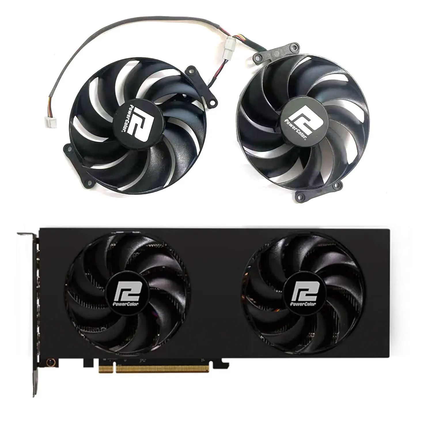 For PowerColor AMD Radeon™ RX 7800 XT RX7700 XT Graphics Card Replacement T129215BU 87MM 4PIN