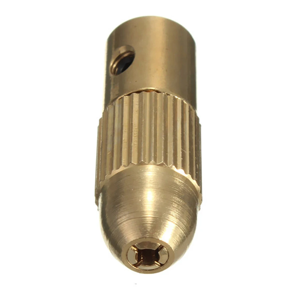 

3.17mm Micro Drill Self-tightening Drill Bit Clamp Hand Drill Small Electric Woodworking Brass Drill Clip Chuck Tool Set(Golden)