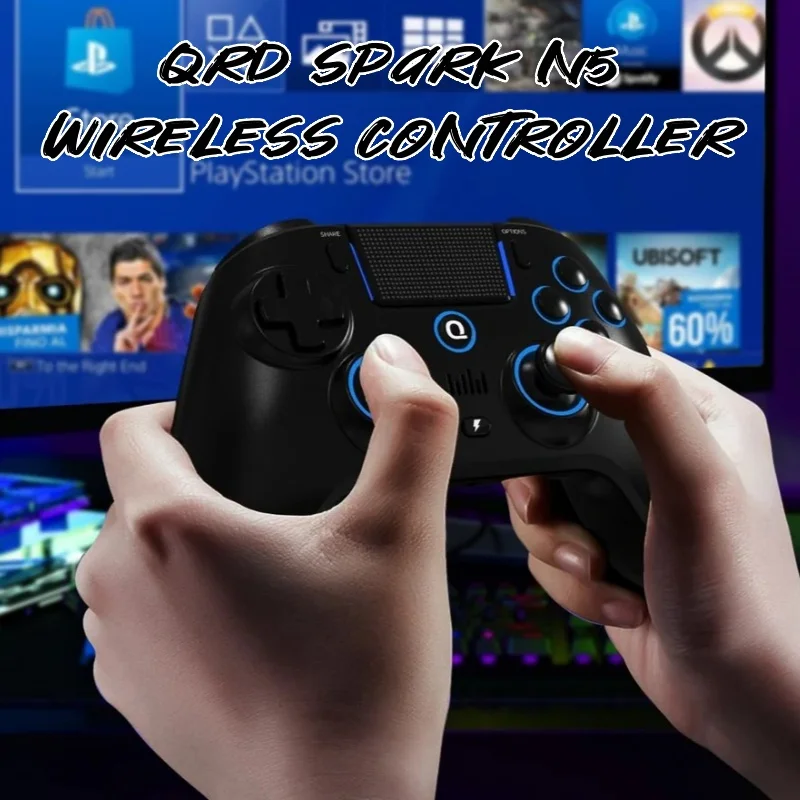 2025 New QRDN5 Bluetooth Gamepad Hall Joystick Six Axis Gyroscope Dual Motor Vibration Turbo Button Mobile Phone Steam Gamepad